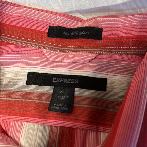Express Men’s Dress Shirt Button Down w/ French Cuffs Size XL - Picture 3 of 3